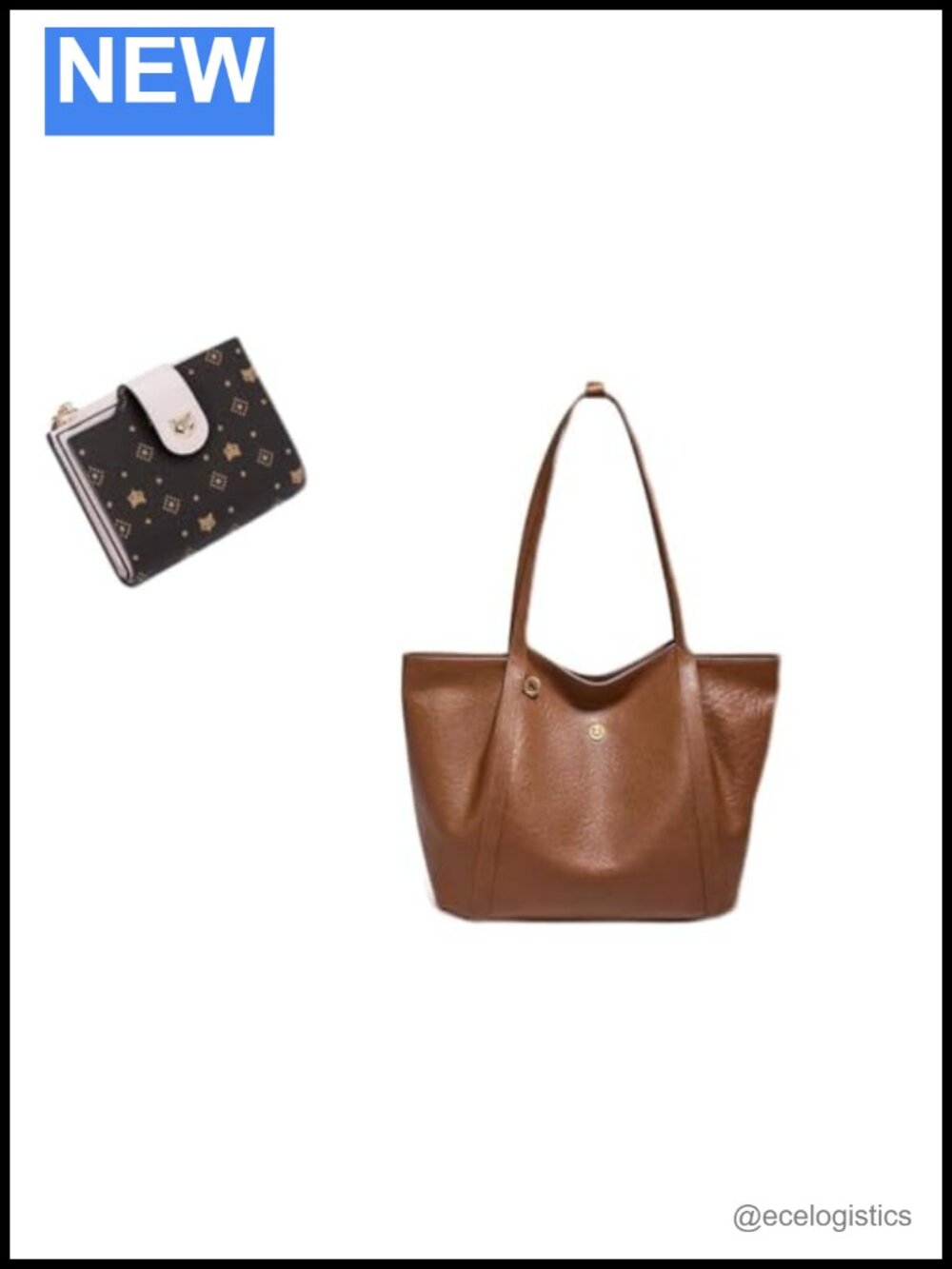 Large Tote Handbag with Detachable Wallet for Women